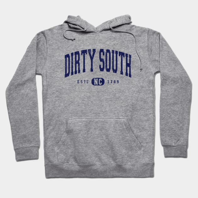 Dirty South North Carolina Arch Distressed Vintage print Hoodie by FireflyCreative